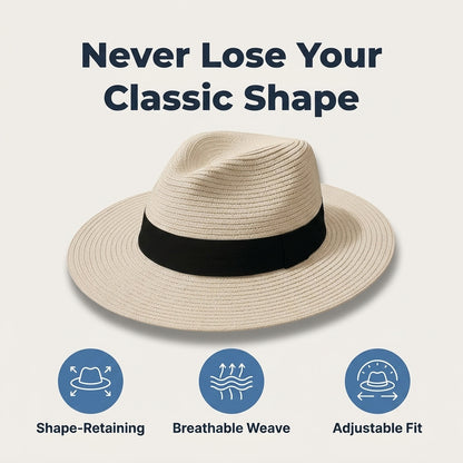 Classic Panama-Style Hat — Polished Sun-Ready Style Without Heavy Headwear