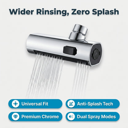 Waterfall Kitchen Faucet Attachment — Wider Rinsing Without Replacing Your Faucet