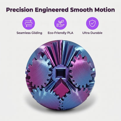 Twisting Gear Globe — Stress-Relief Fidgeting With Mesmerising Mechanical Motion