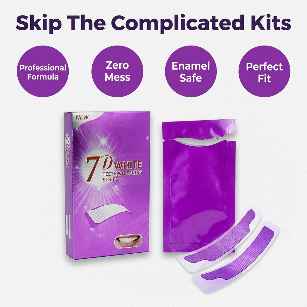 Teeth Whitening Strips — A Brighter-Looking Smile Without Trays, Lights, Or Complicated Kits