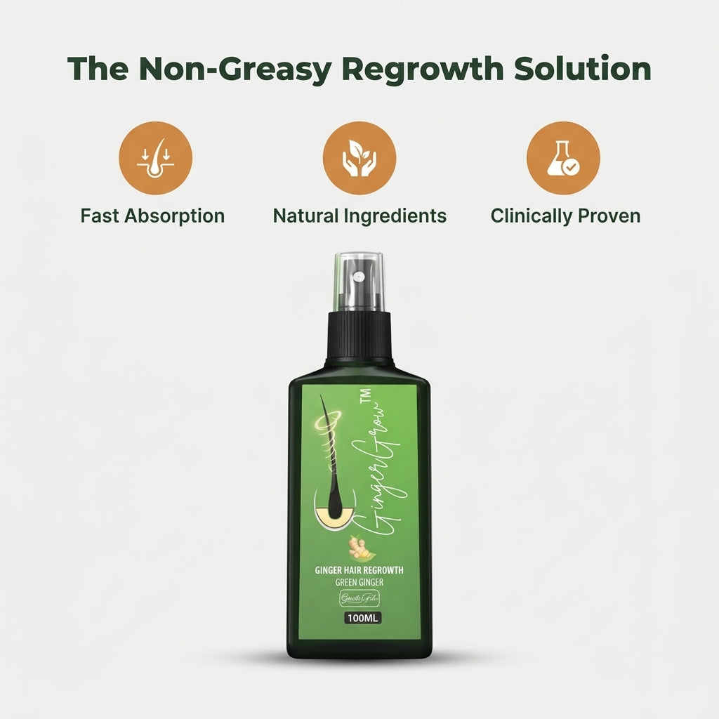 Ginger Hair & Scalp Spray — Support Fuller-Looking Hair Without Heavy, Greasy Treatments