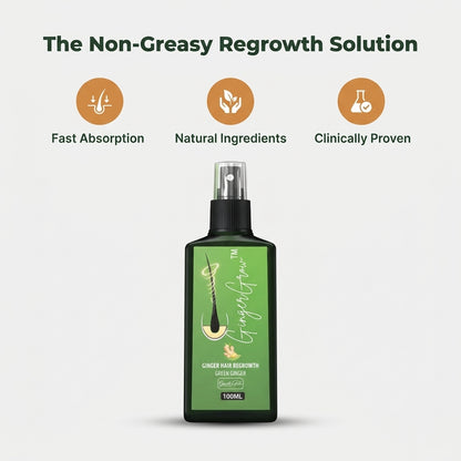 Ginger Hair & Scalp Spray — Support Fuller-Looking Hair Without Heavy, Greasy Treatments