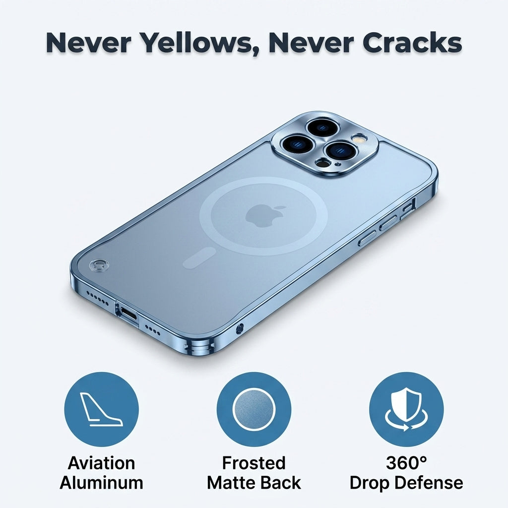 Alloy Magnetic iPhone Case — Strong Protection Without Bulky Weight