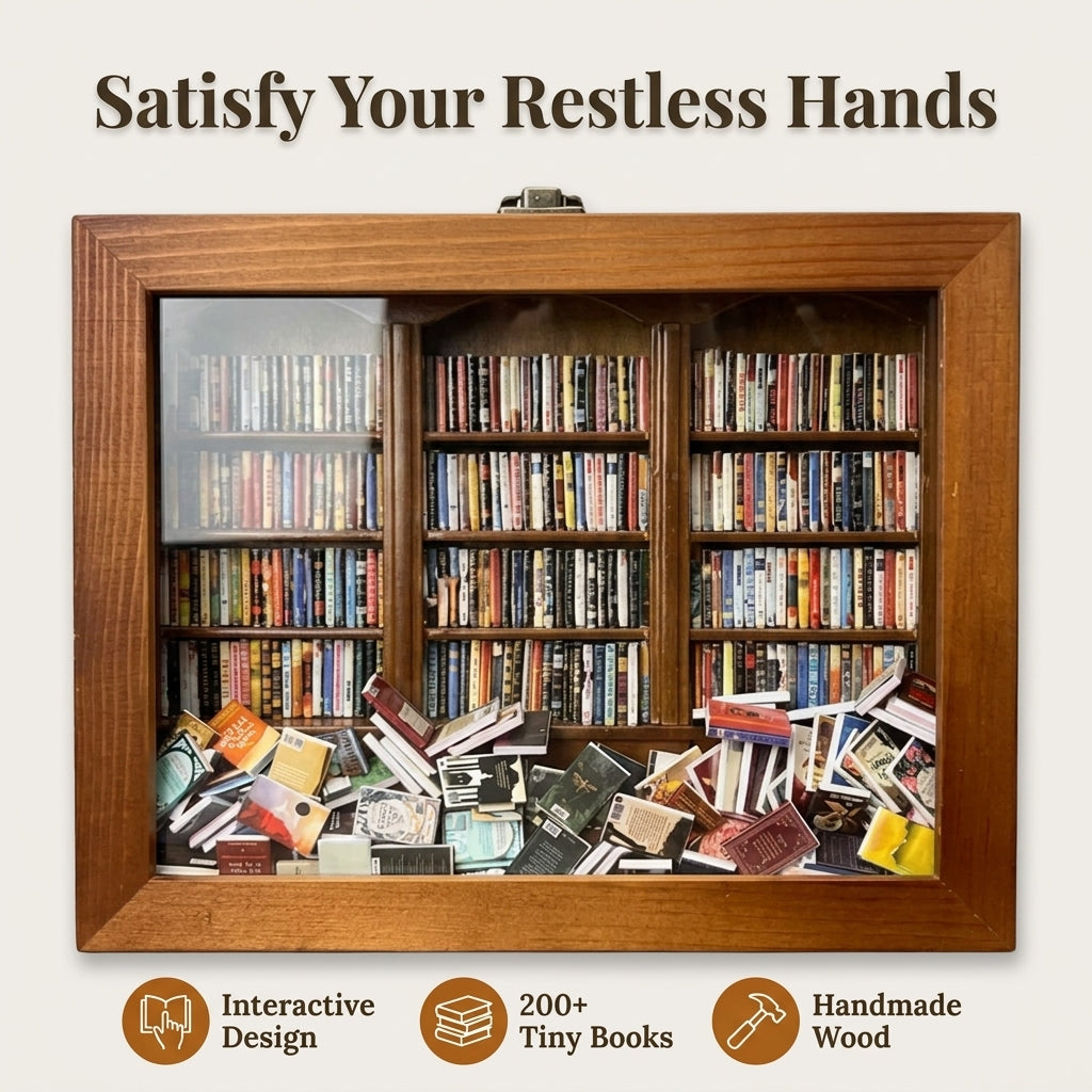 Miniature Anxiety Bookshelf — A Satisfying Reset Ritual For Restless Hands