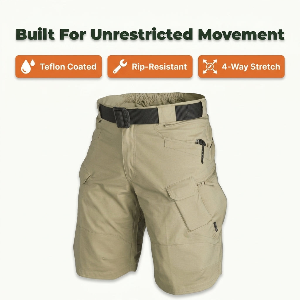 Outdoor Cargo Shorts — Durable Utility Without Stiff, Heavy Shorts