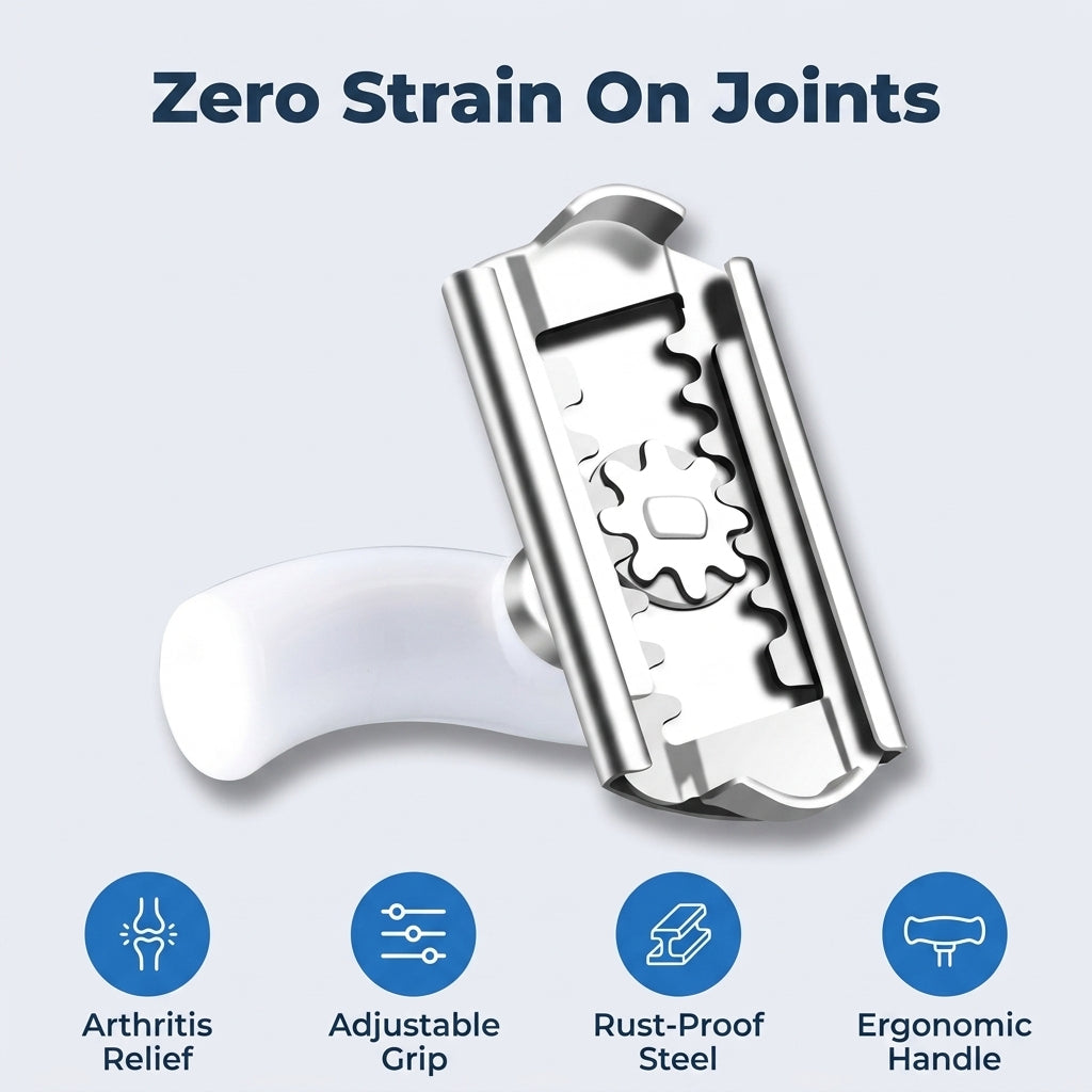 Adjustable Grip Jar Opener — Open Tight Lids Without Hand Strain
