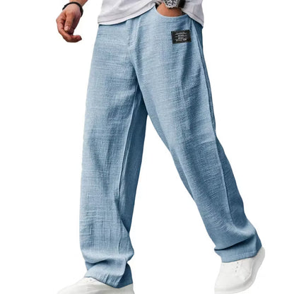 Breathable Straight-Leg Trousers For Men