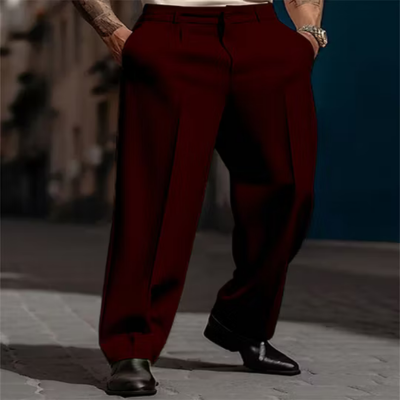 Men’s Pleated Wide-Leg Pants — Relaxed Style Without Tight, Restrictive Trousers