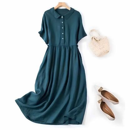 Cotton Linen Midi Dress — Breezy Summer Style Without Outfit Stress