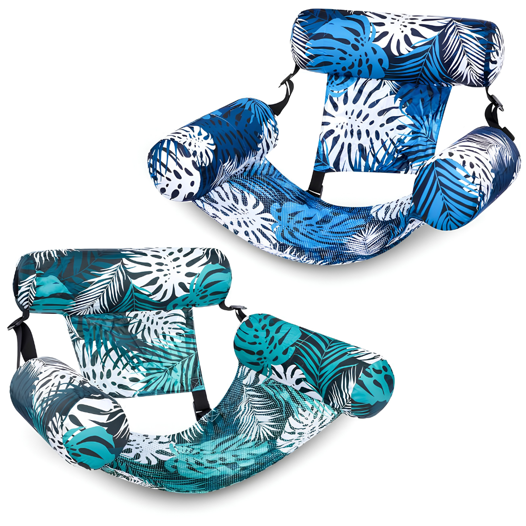 Inflatable Water Hammock Lounger — Float, Relax & Stay Cool Without Bulky Pool Floats