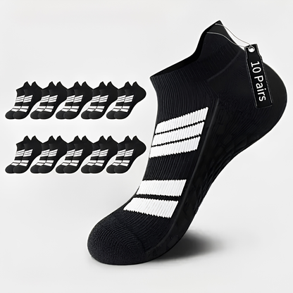 Low-Cut No-Show Sports Socks — Dry, Cushioned Comfort Without Bulky Socks