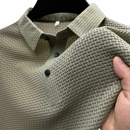 Textured Comfort Polo Shirt — Clean Style Without Heavy Fabric