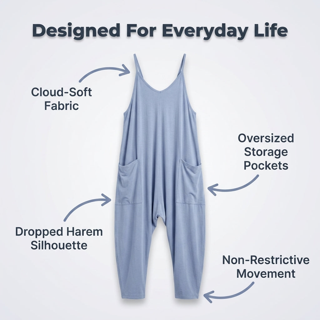 Comfy Oversized Jumpsuit — Easy One-Piece Comfort Without Outfit Stress