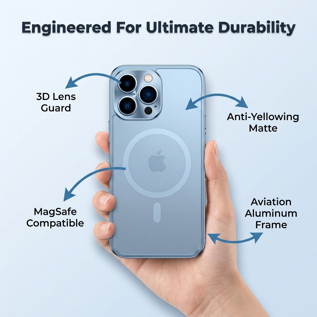Alloy Magnetic iPhone Case — Strong Protection Without Bulky Weight