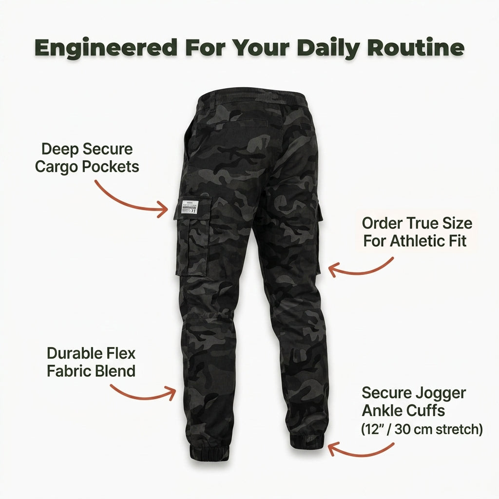 Casual Camo Work Pants — Practical Storage Without Bulky Workwear