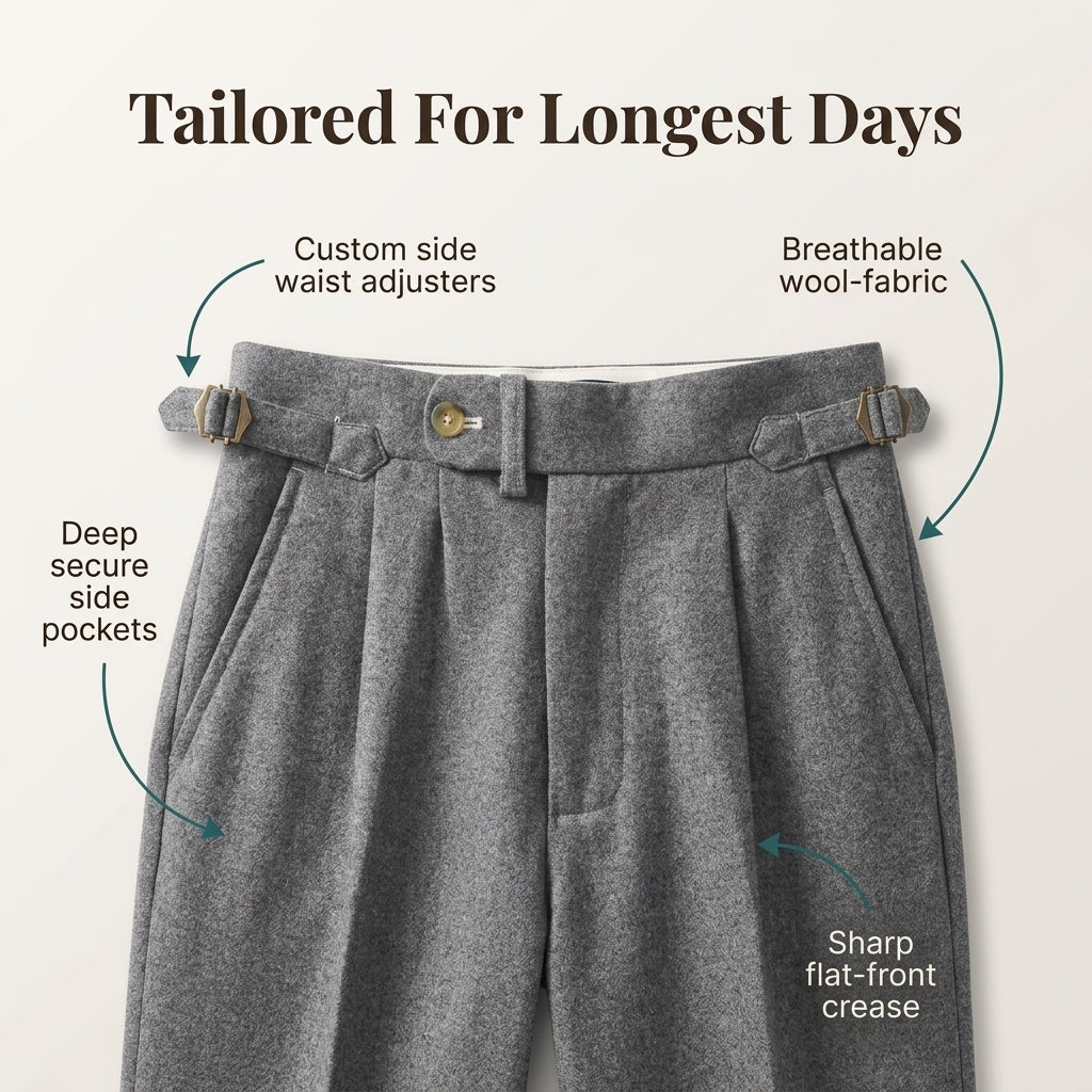 Italian-Style Wool Business Pants — Refined Formal Style Without Stiff, Uncomfortable Trousers