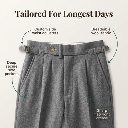 Italian-Style Wool Business Pants — Refined Formal Style Without Stiff, Uncomfortable Trousers