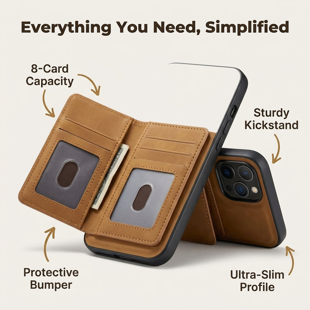 Detachable Wallet Phone Case — Protect, Carry & Watch Hands-Free Without A Bulky Wallet