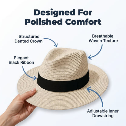 Classic Panama-Style Hat — Polished Sun-Ready Style Without Heavy Headwear