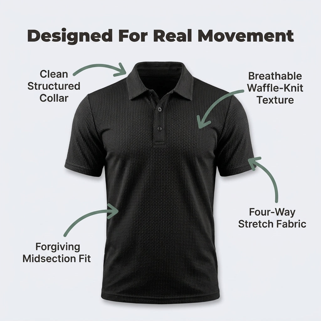 Men’s Textured Comfort Polo