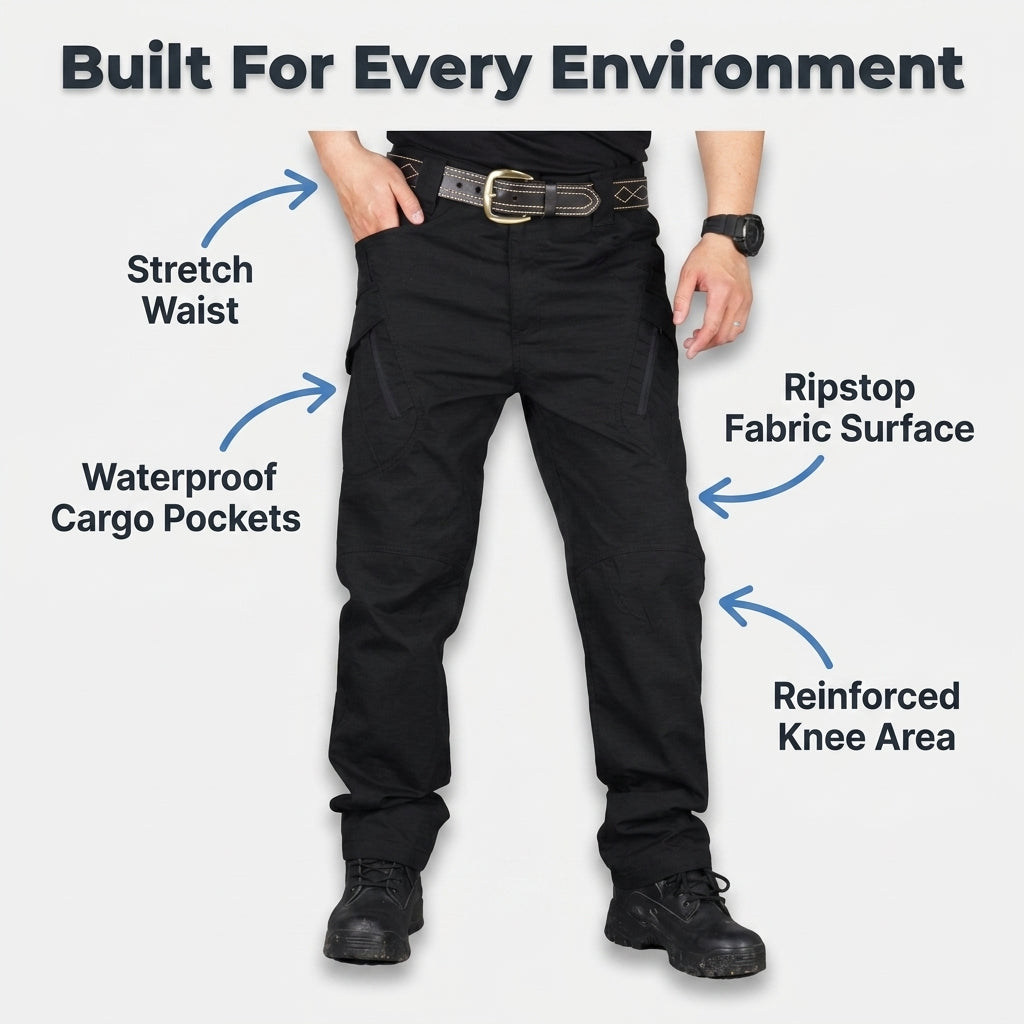 Men’s Waterproof Utility Pants — Outdoor Protection Without Stiff, Heavy Pants
