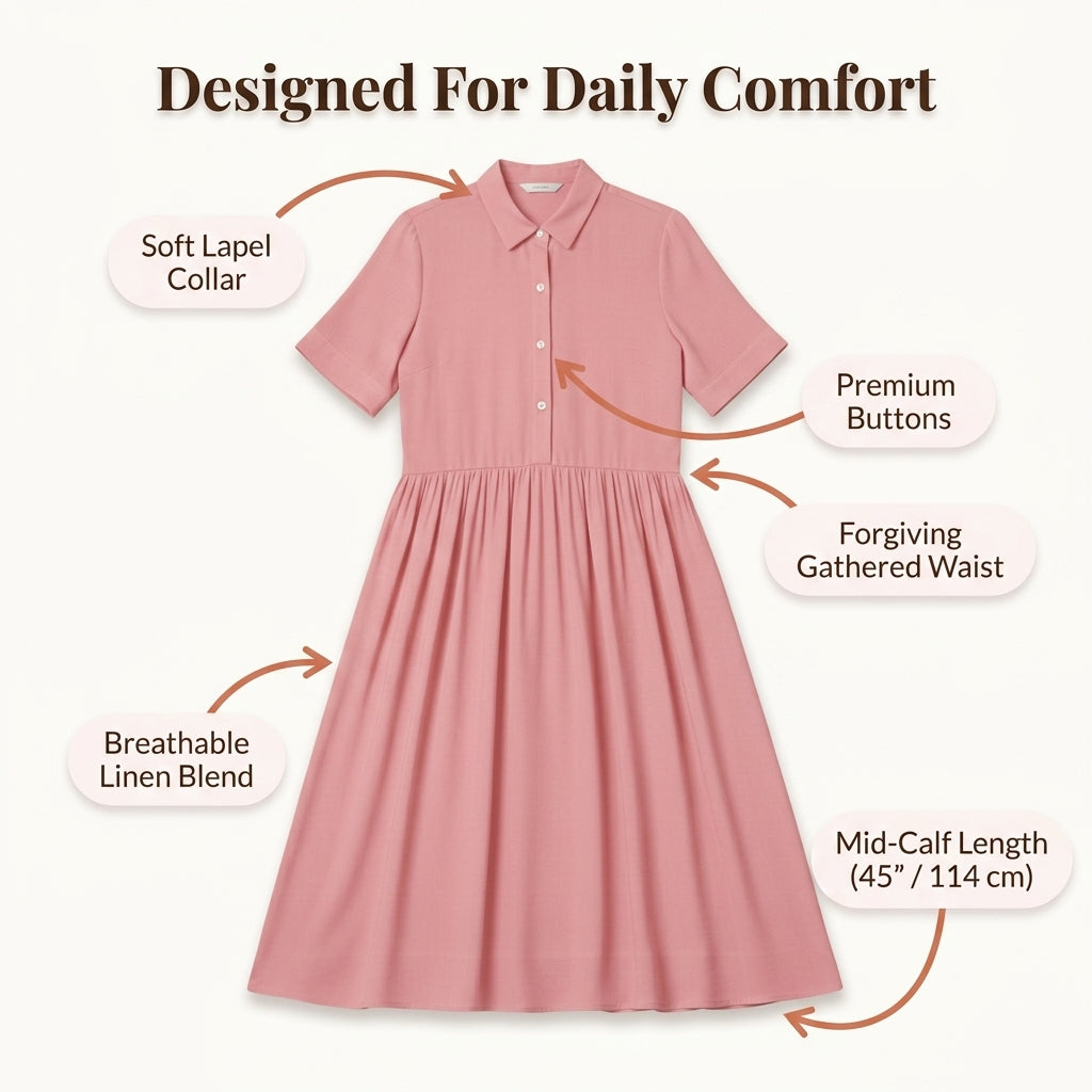 Cotton Linen Midi Dress — Breezy Summer Style Without Outfit Stress