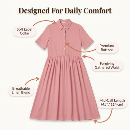 Cotton Linen Midi Dress — Breezy Summer Style Without Outfit Stress