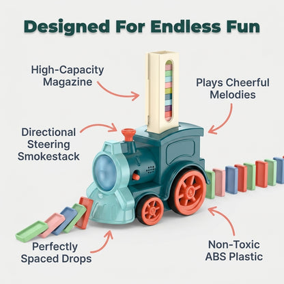 Domino Train Toy — Screen-Free Learning Through Colourful Chain Reactions
