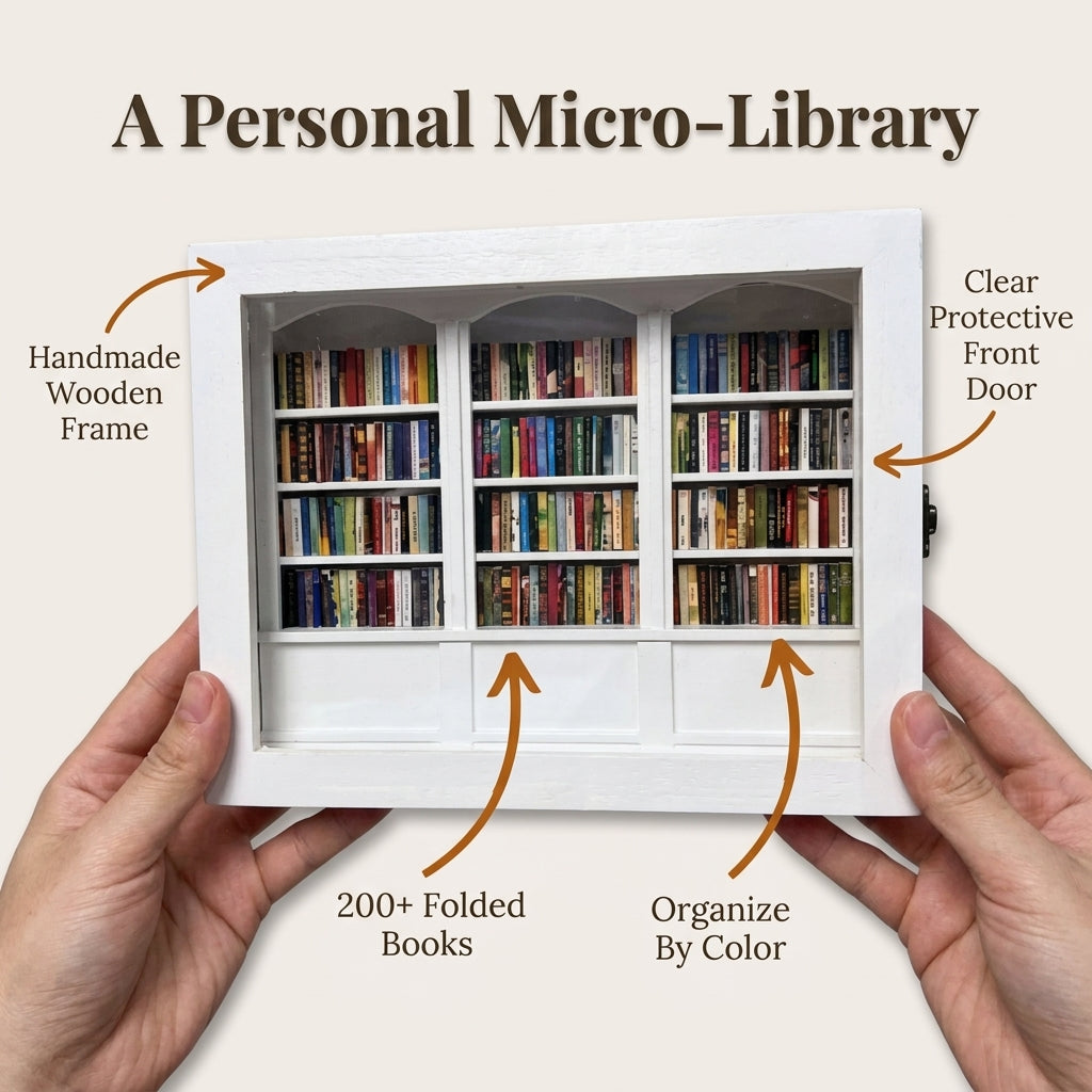 Miniature Anxiety Bookshelf — A Satisfying Reset Ritual For Restless Hands