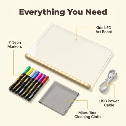 LED Glow Drawing Board — Creative Light-Up Fun Without Messy Paint
