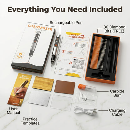 Cordless Engraving Pen — Personalise Everyday Items Without Bulky Engraving Tools