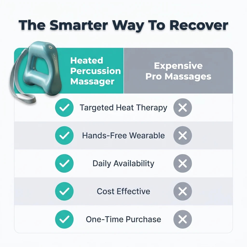 Heated Percussion Massager Belt — Relieve Muscle Tension Without Expensive Massage Sessions