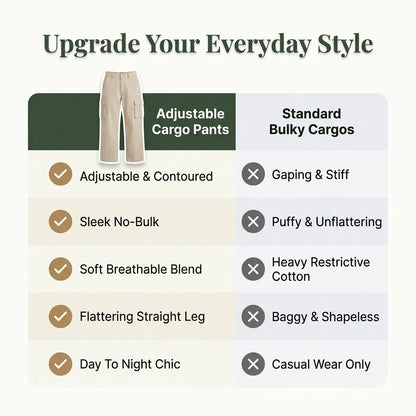 Adjustable Cargo Pants — Flattering Comfort That Shapes Your Figure Instantly