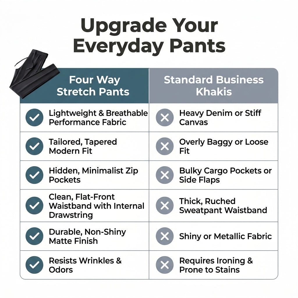 Ice Silk Performance Pants — Stay Cool, Move Freely & Look Sharp