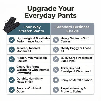 Ice Silk Performance Pants — Stay Cool, Move Freely & Look Sharp