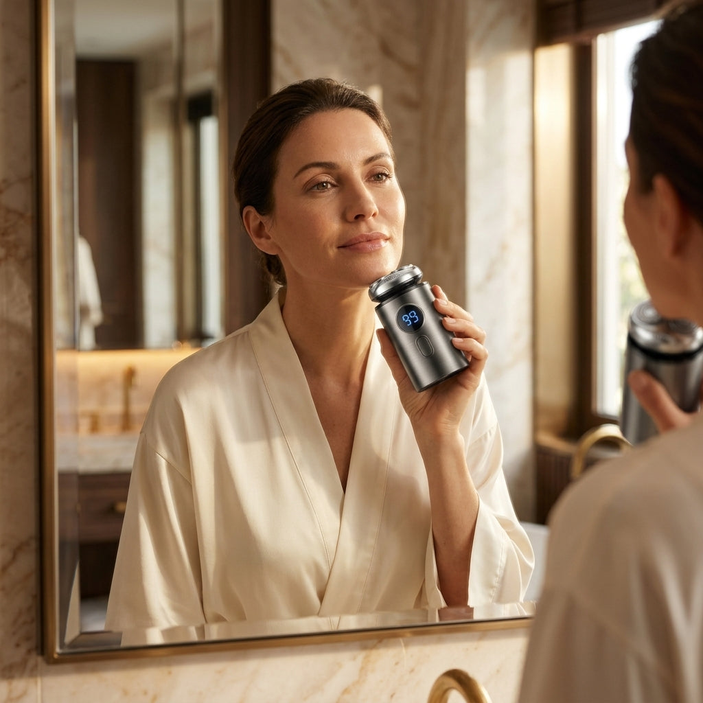 Mini Electric Precision Shaver — Smooth Face & Body Grooming Without Razor Nicks