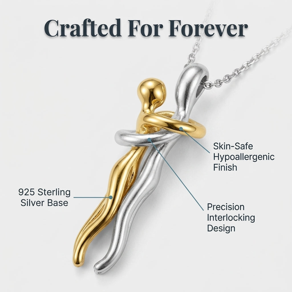 Hug Pendant Necklace — A Meaningful Reminder Of Someone You Love