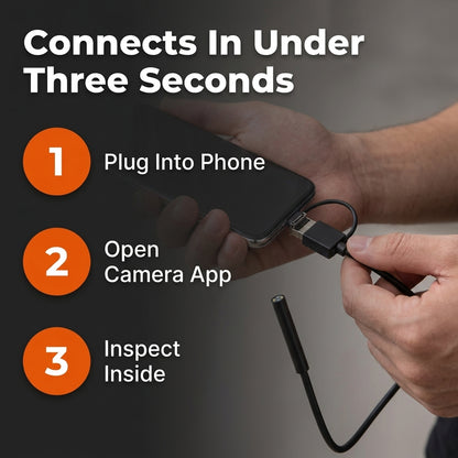 Waterproof Endoscope Camera — Inspect Tight Spaces Without Taking Things Apart