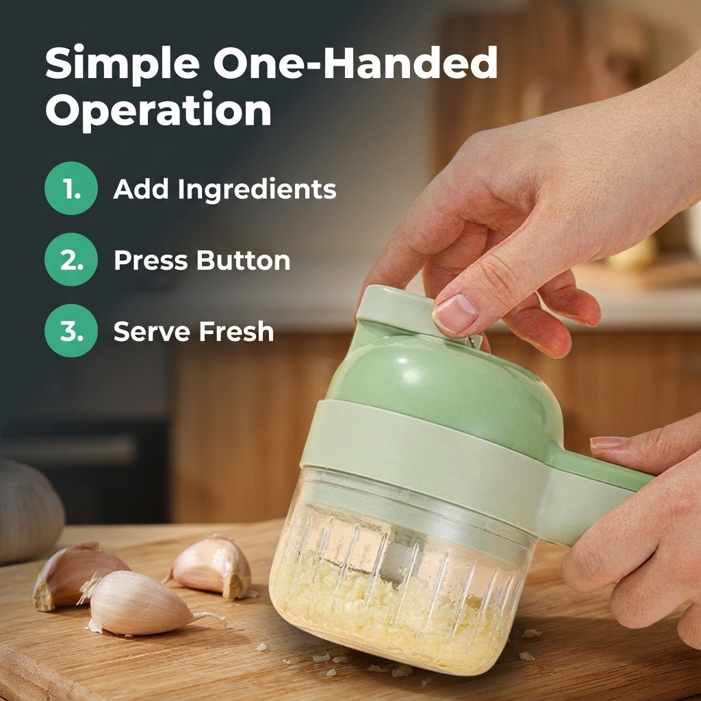 4-in-1 Kitchen Chopper — Chop, Mince & Prep In Seconds