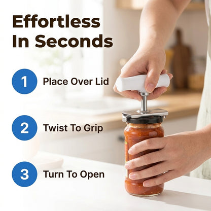 Adjustable Grip Jar Opener — Open Tight Lids Without Hand Strain