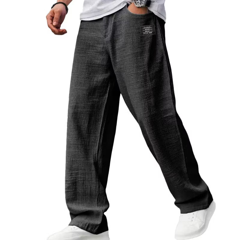 Breathable Straight-Leg Trousers For Men