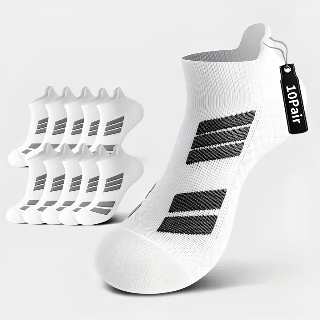 Low-Cut No-Show Sports Socks — Dry, Cushioned Comfort Without Bulky Socks