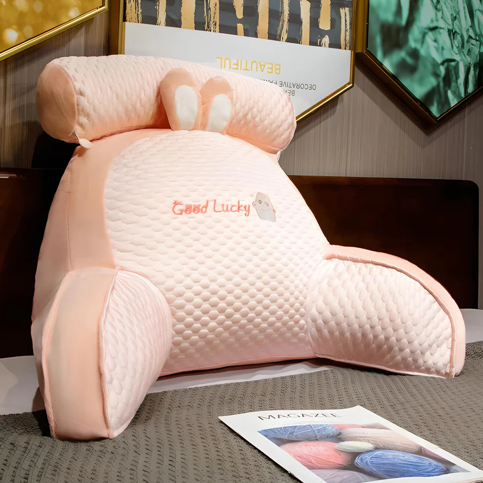 Back & Neck Comfort Pillow — Comfortable Lounging Without Stacking Pillows