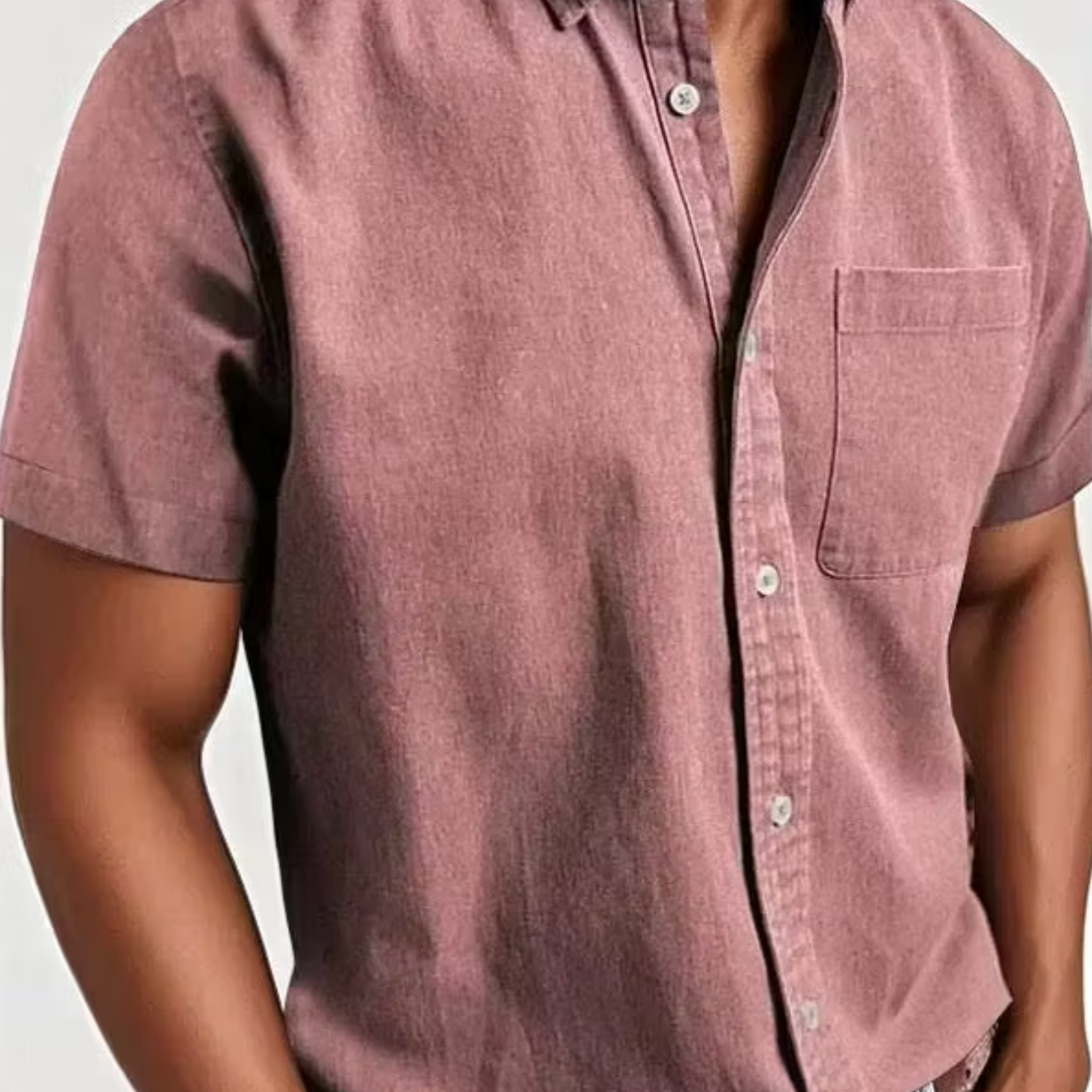Classic Cotton Short-Sleeve Shirt — Clean Vintage Style Without Heavy Layers