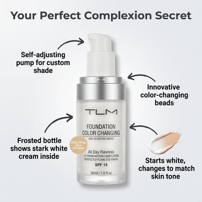 Color-Changing Foundation — Natural-Looking Coverage Without The Heavy Makeup Feel