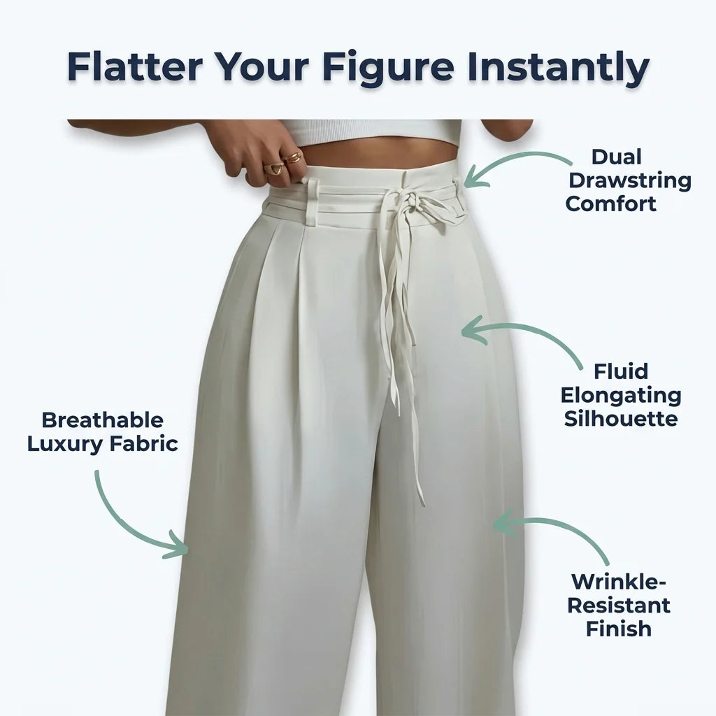 High-Waist Wide-Leg Trousers — Flatter Your Figure Without Feeling Tight