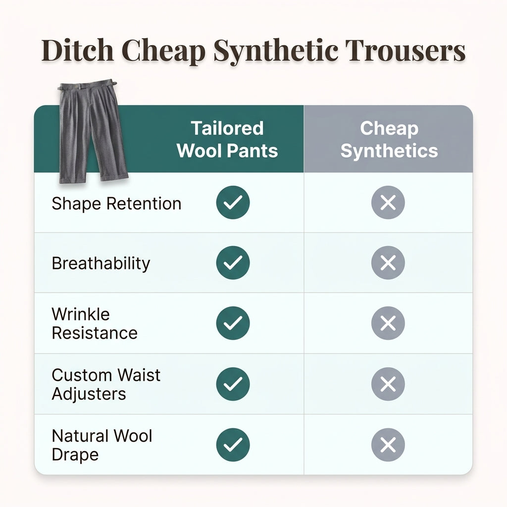 Italian-Style Wool Business Pants — Refined Formal Style Without Stiff, Uncomfortable Trousers