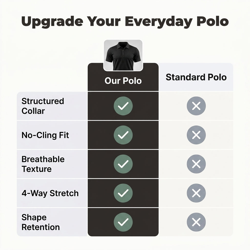 Men’s Textured Comfort Polo