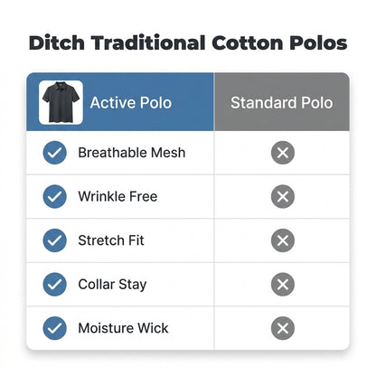 Textured Comfort Polo Shirt — Clean Style Without Heavy Fabric