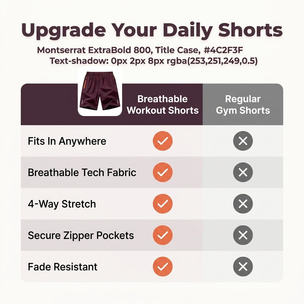 5-Pack Quick-Dry Athletic Shorts — Stay Cool Without Looking Too Casual